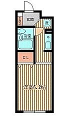 秋本ビルディング ワンルームの間取図画像