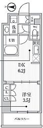 SEASONFLATS住吉 1DKの間取図画像