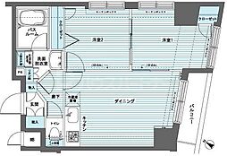 トーシンフェニックス日本橋蛎殻町弐番館 2DKの間取図画像