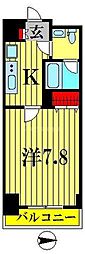 プラウドフラット森下3 1Kの間取図画像