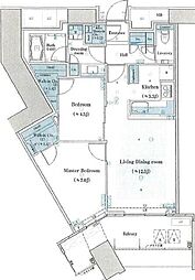 スカイズタワー&ガーデン 2LDKの間取図画像