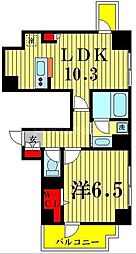 MAKESDESIGN両国NORTH 1LDKの間取図画像