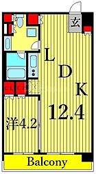 パークアクシス東陽町 1LDKの間取図画像