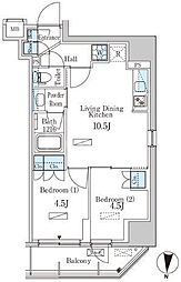 ParkAxis菊川StationEast 2LDKの間取図画像