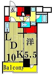 ParkAxis錦糸町WEST 1LDKの間取図画像