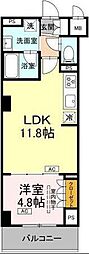 江東区枝川3丁目マンション 1LDKの間取図画像