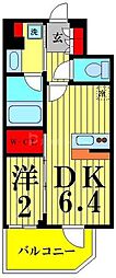 COMFORIA森下SOUTH 1DKの間取図画像