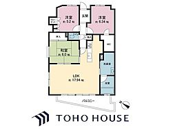 エクセレントプレイスドリームマークス 3LDKの間取図画像