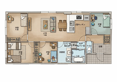 最上階・角住戸につき陽当り・通風良好な3面採光!LDKは15畳以上のゆとりある空間です。全居室フローリング仕様で清掃もスムーズ。駅まで平坦なアプローチ&複数沿線利用可能な好立地です。