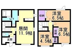 パオス高盛 3LDKの間取図画像