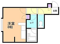 ピアパレス美原 ワンルームの間取図画像