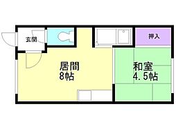 マンション白樺 3階/-