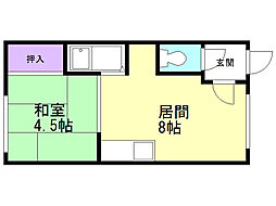 マンション白樺 1階/106