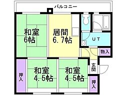 ユートピア川原　3号棟 5階/505