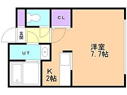 ダイワパレス富岡 1Kの間取図画像