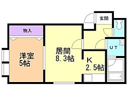 Modena杉並 1LDKの間取図画像