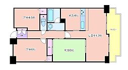 グランドメゾン江戸堀西公園 3LDKの間取図画像