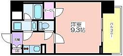 セイワパレス京町堀 1Kの間取図画像
