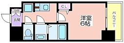 プレサンス南堀江 1Kの間取図画像
