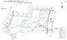 区画図：こちらの土地は、二段構えの平地で構成されています。県道から階段を上ると一段目の平地があり、さらに階段を上ると上段の平地が広がります。