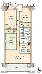 ラヴィラ府中多摩川 3LDKの間取図画像