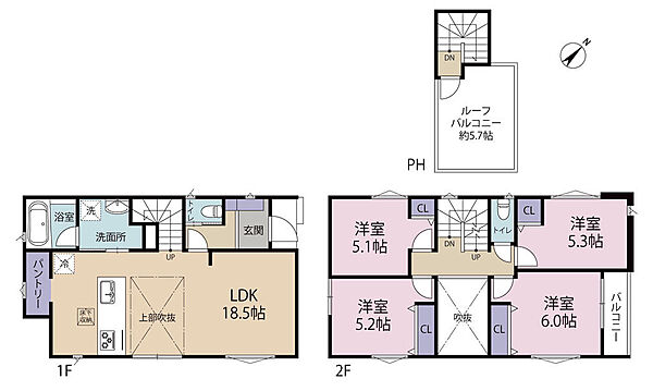 間取りを拡大表示