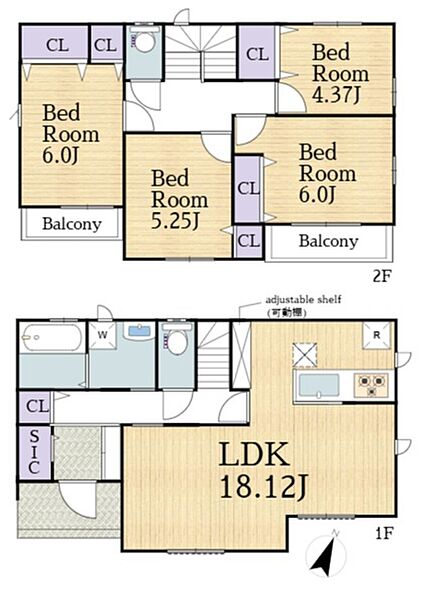 間取りを拡大表示