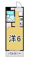 振興ビル 1Kの間取図画像