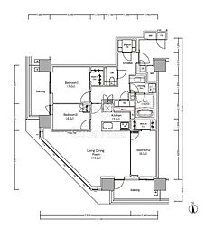 JIYUGAOKA MUSE SQUARE THE RESI 3LDKの間取図画像