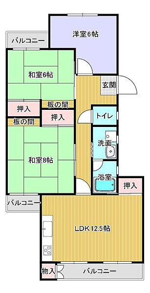 間取りを拡大表示