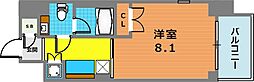 SPATIESolide三軒茶屋 1Kの間取図画像