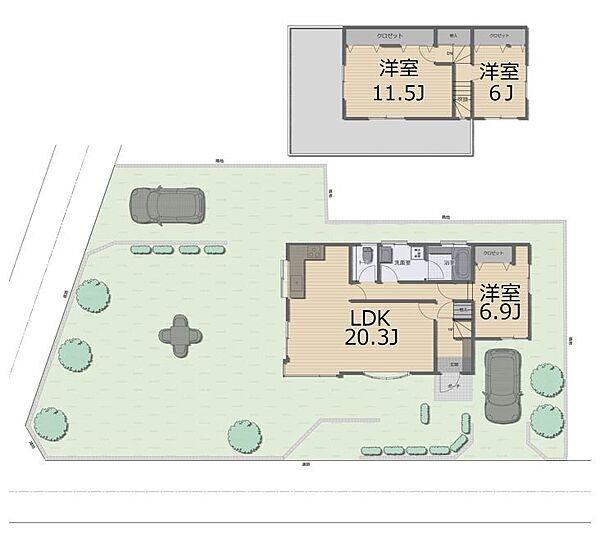 間取りを拡大表示