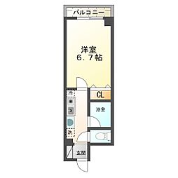 コーラルヴァレー戸塚 1Kの間取図画像