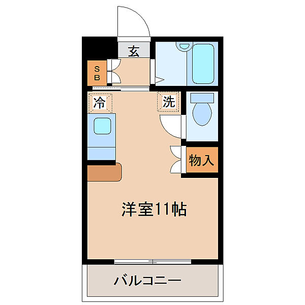 画像2:１Ｒ・２１．５平米