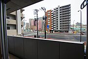バルコニーは南向きです。