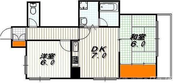 メゾン醒ヶ井 202｜京都府京都市中京区藤西町(賃貸マンション2DK・2階・46.87㎡)の写真 その2