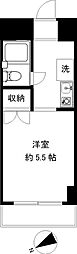 SEAビル 1Kの間取図画像
