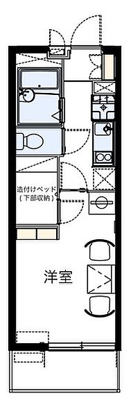 広島県広島市安佐南区八木9丁目(賃貸マンション1K・1階・20.81㎡)の写真 その2