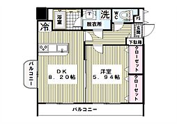 ボナール・T 1DKの間取図画像