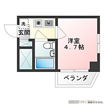 東京都府中市清水が丘１丁目（賃貸マンション1K・4階・14.79㎡） その2