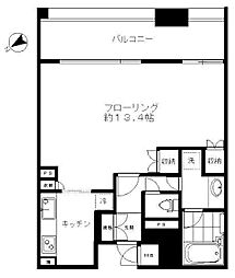 アルス恵比寿メイクス 1Kの間取図画像