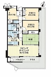 ライオンズマンション京葉蘇我 3LDKの間取図画像
