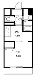 greenleaf宮崎 1DKの間取図画像