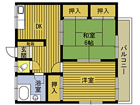 ほけずアパート 201 ｜ 大分県大分市豊饒３丁目（賃貸アパート2K・2階・39.67㎡） その2