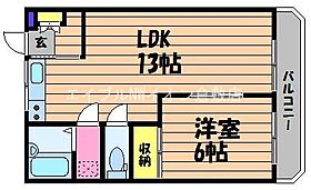 岡山県倉敷市西中新田（賃貸アパート1LDK・2階・39.01㎡） その2