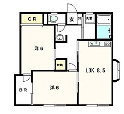 間取図画像 2LDK