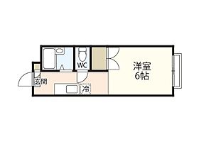 岡山県岡山市北区三野3丁目（賃貸アパート1K・1階・20.80㎡） その2