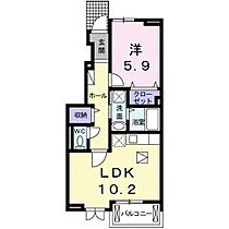 ヴィラクロエIII 103 ｜ 茨城県土浦市西根南1丁目（賃貸アパート1LDK・1階・43.12㎡） その2