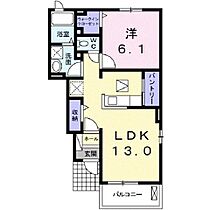 レザンII  ｜ 茨城県かすみがうら市稲吉（賃貸アパート1LDK・1階・45.77㎡） その2