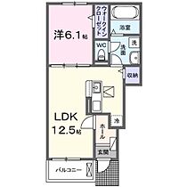 ウエストピーク  ｜ 茨城県土浦市右籾（賃貸アパート1LDK・1階・44.70㎡） その2